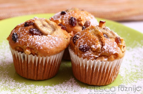 Almás-banános muffin