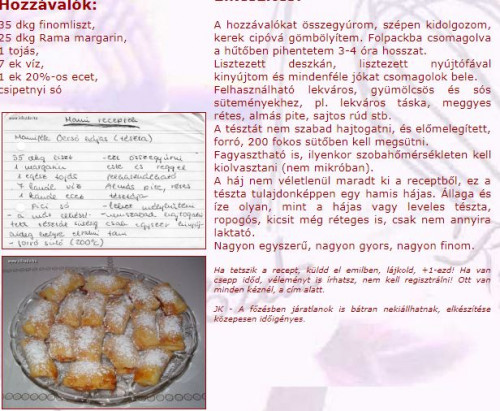 Hamis hájas recept
