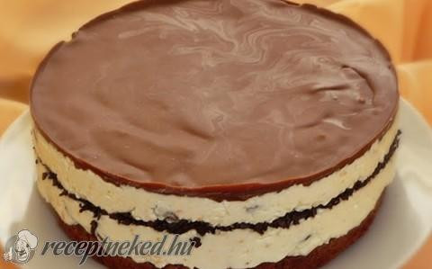 Mazsolás-narancsos Túró Rudi torta