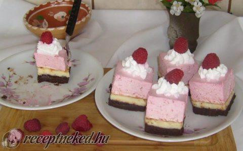 Málnás-mascarponés brownie