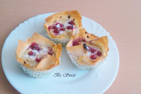 Túrós rétes muffin