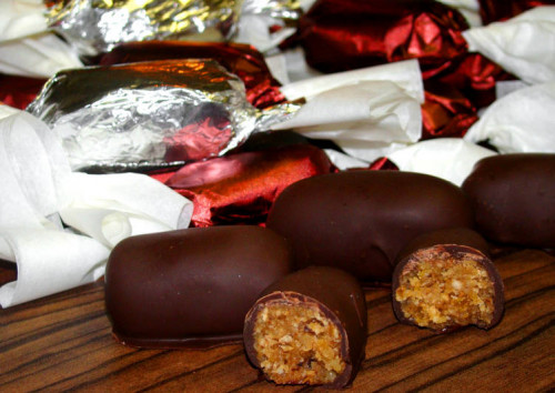 Szaloncukor (Diós-mazsolás)
