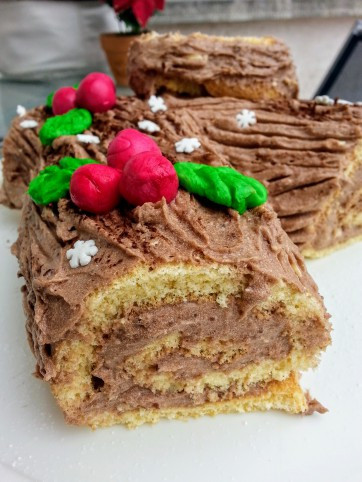 Gesztenyés fatörzs torta