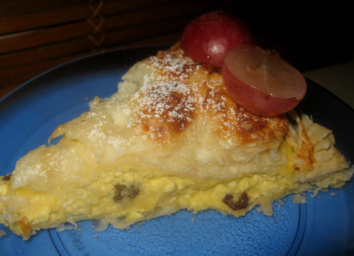 Túrós rétes torta