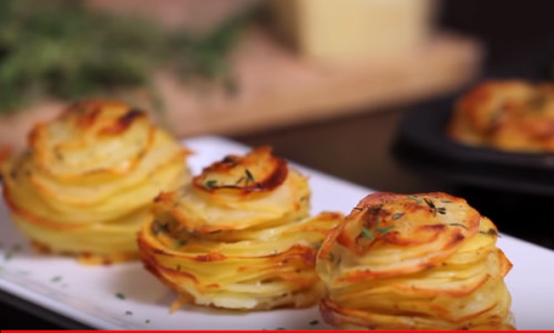 Krumpliköret muffinformában sütve