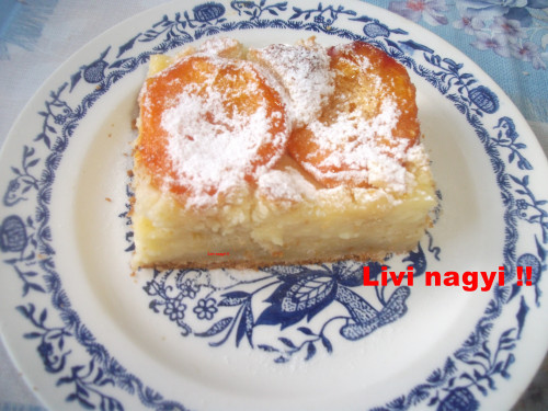 Sárgabarackos joghurtos  pite