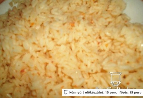 Rízs ahogy én készitem