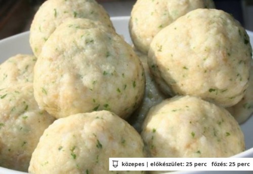 Eredeti, bajor zsemlegombóc recept