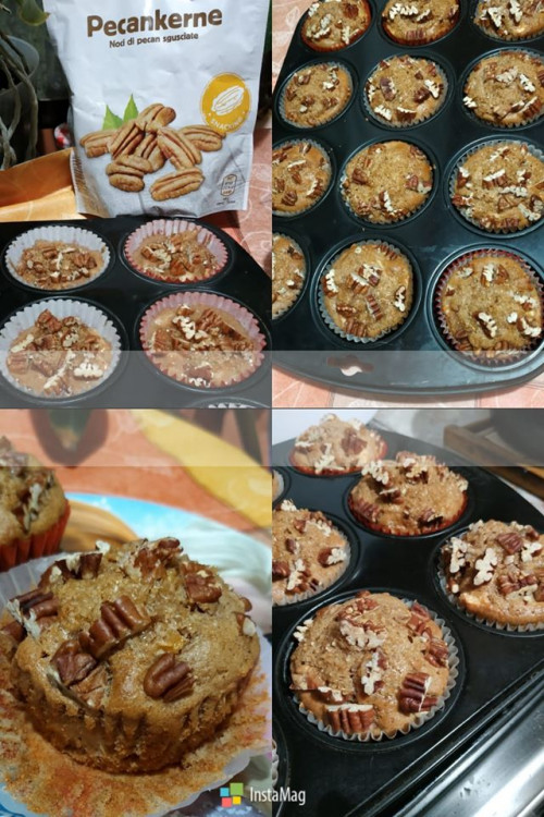 Almás-Fűszeres Pekándióval szórt Muffin