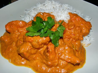Csirke tikka masala indiai