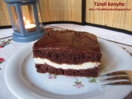 Csokis sütemény túrókrémmel