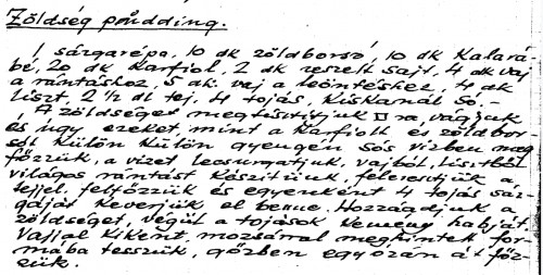 Zöldség pudding
