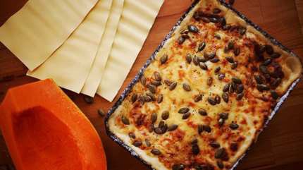 Sütőtökös lasagne