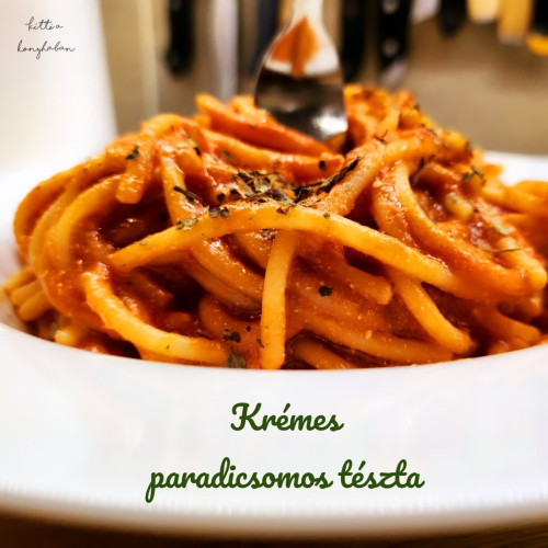 Krémes paradicsomos spagetti