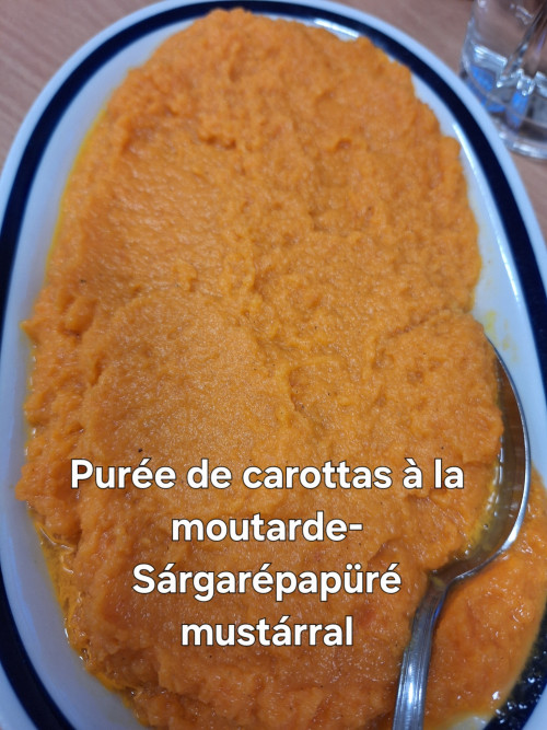 Purée de carottes à la moutarde -  Sárgarépapüré mus