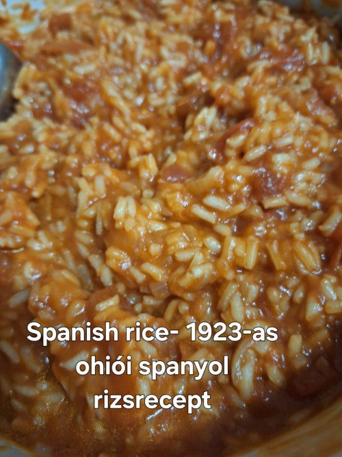 Spanish rice - 1923-as ohiói spanyol rizsrecept 
