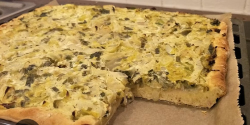 Vegetarischer Zwiebelkuchen vom Blech(für Limone)