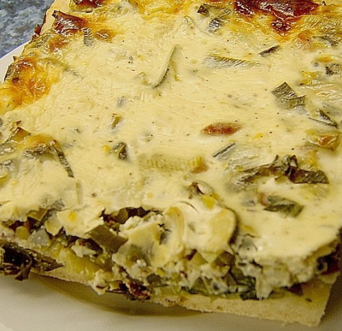 Lauch-Quiche mit Speck und Käse(Limone)