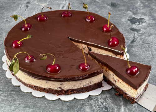 Sütés nélküli feketeerdő torta 2
