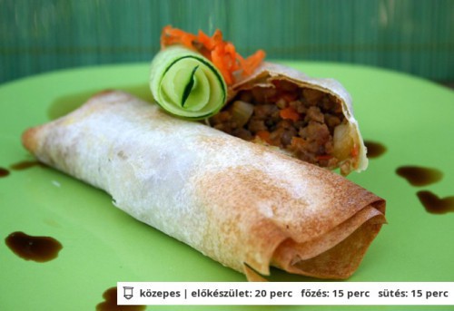 Tavaszi tekercs recept