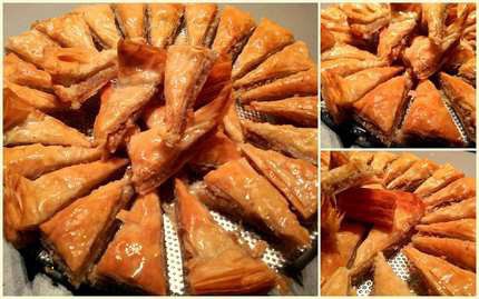 Baklava a török, szirupos édesség